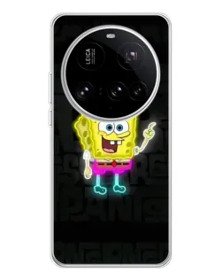 Чехол для Xiaomi 15 Ultra с картинкой «Неоновый Губка Боб»