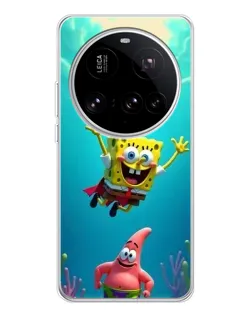 Чохол для Xiaomi 15 Ultra з картинкою «Спанч Боб під водою»