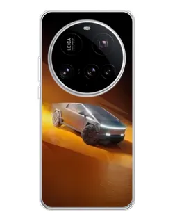 Чехол для Xiaomi 15 Ultra с картинкой «Cybertruck в пустыне»