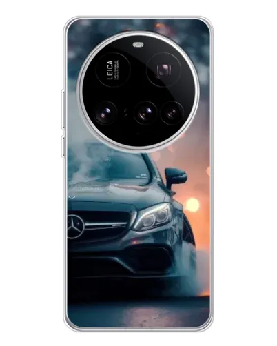 Чехол для Xiaomi 15 Ultra с картинкой «Mercedes — ночной город»