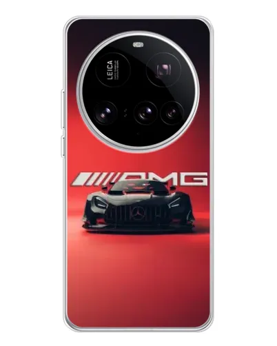 Чехол для Xiaomi 15 Ultra с картинкой «Mercedes AMG — красная линия»