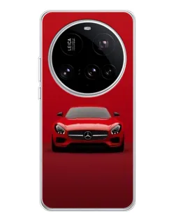 Чехол для Xiaomi 15 Ultra с картинкой «Красный Mercedes AMG»
