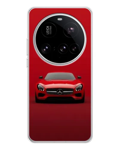 Чехол для Xiaomi 15 Ultra с картинкой «Красный Mercedes AMG»