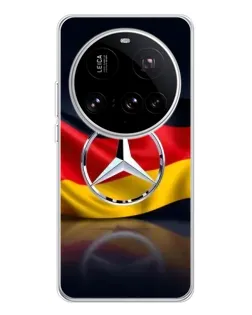 Чехол для Xiaomi 15 Ultra с картинкой «Mercedes — флаг Германии»