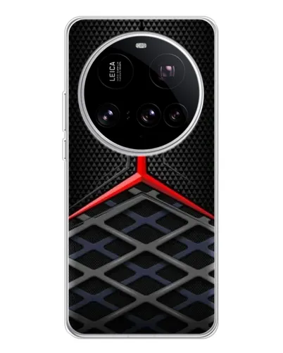 Чехол для Xiaomi 15 Ultra с картинкой «Mercedes Carbon Grid»