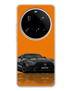 Чехол для Xiaomi 15 Ultra с картинкой «Оранжевый Mercedes AMG»