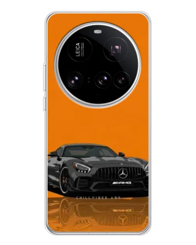 Чехол для Xiaomi 15 Ultra с картинкой «Оранжевый Mercedes AMG»