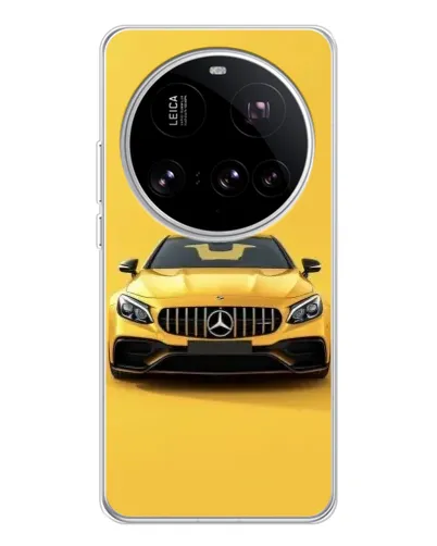 Чехол для Xiaomi 15 Ultra с картинкой «Желтый Mercedes GT»