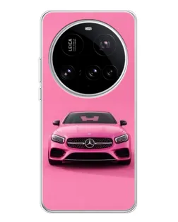 Чохол для Xiaomi 15 Ultra з картинкою «Рожевий Mercedes AMG»