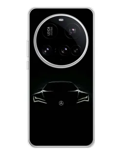 Чохол для Xiaomi 15 Ultra з картинкою «Mercedes — силует авто»