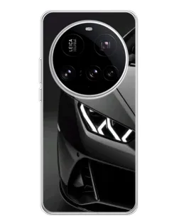 Чехол для Xiaomi 15 Ultra с картинкой «Lamborghini фары детализация»