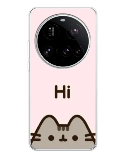 Чехол для Xiaomi 15 Ultra с картинкой «Пушин говорит Hi»