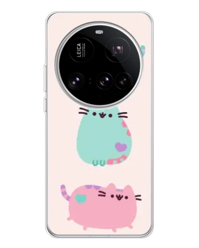 Чехол для Xiaomi 15 Ultra с картинкой «Pusheen трио»