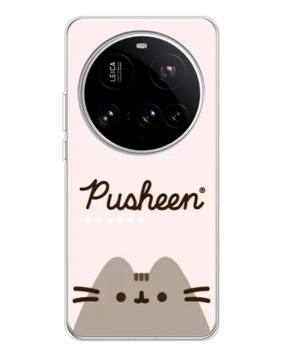 Чехол для Xiaomi 15 Ultra с картинкой «Pusheen логотип»