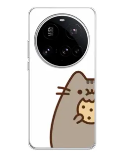 Чехол для Xiaomi 15 Ultra с картинкой «Пушин с печеньем»