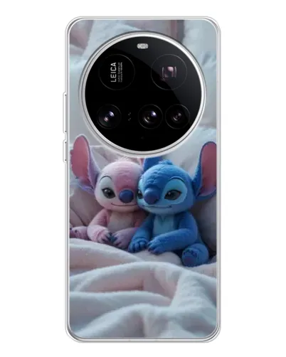 Чехол для Xiaomi 15 Ultra с картинкой «Плюшевые Стич Ангел»