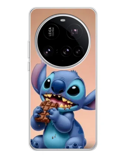Чехол для Xiaomi 15 Ultra с картинкой «Стич ест шоколад»
