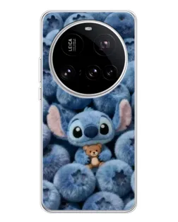 Чехол для Xiaomi 15 Ultra с картинкой «Стич и голубика»
