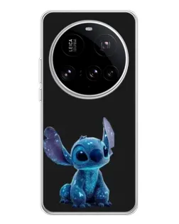 Чехол для Xiaomi 15 Ultra с картинкой «Стич на черном»