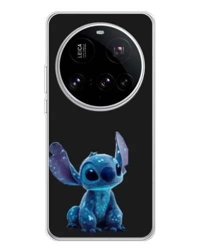 Чехол для Xiaomi 15 Ultra с картинкой «Стич на черном»