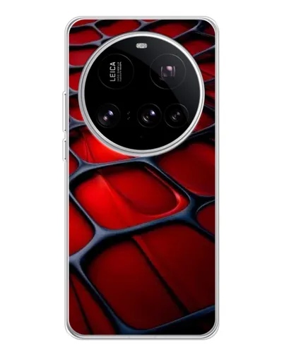 Чехол для Xiaomi 15 Ultra с картинкой «Красная глянцевая сетка» Чехол для Xiaomi 15 Ultra с картинкой «Красная глянцевая сетка»