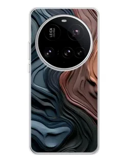 Чехол для Xiaomi 15 Ultra с картинкой «Цветные волны каньона»