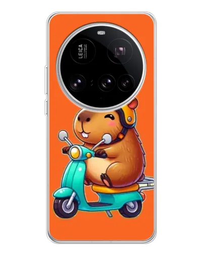 Чохол для Xiaomi 15 Ultra з картинкою «Капібара на скутері»