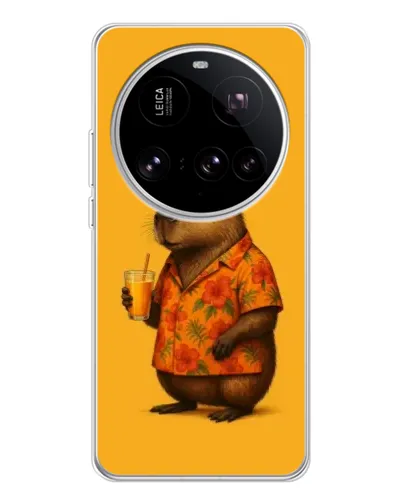 Чохол для Xiaomi 15 Ultra з картинкою «Капібара на відпочинку»