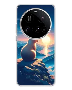 Чохол для Xiaomi 15 Ultra з картинкою «Захід сонця з капібарою»