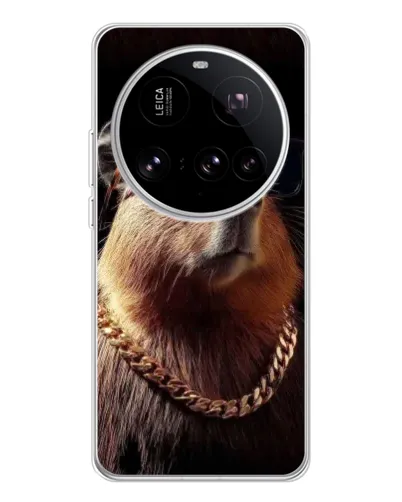 Чохол для Xiaomi 15 Ultra з картинкою «Капібара золотий ланцюг»
