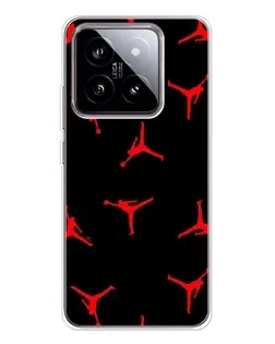 Чехол для Xiaomi 15 с картинкой «Jordan Red Pattern»