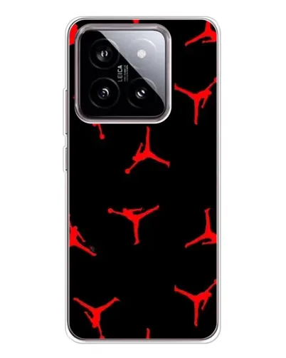 Чехол для Xiaomi 15 с картинкой «Jordan Red Pattern»