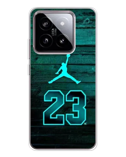 Чехол для Xiaomi 15 с картинкой «Jordan Cyan 23»
