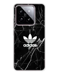 Чехол для Xiaomi 15 с картинкой «Белый мрамор Adidas»
