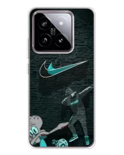 Чехол для Xiaomi 15 с картинкой «Спортивный арт Nike»