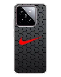 Чехол для Xiaomi 15 с картинкой «Nike — карбоновая сетка»