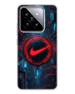 Чехол для Xiaomi 15 с картинкой «Техногенный стиль Nike»