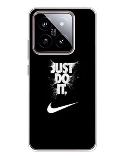 Чехол для Xiaomi 15 с картинкой «Текстовый принт Nike»