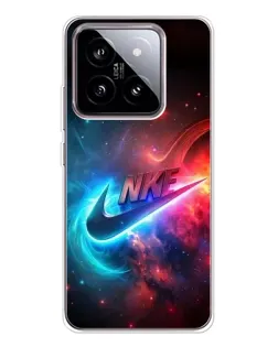 Чехол для Xiaomi 15 с картинкой «Огненный логотип Nike»