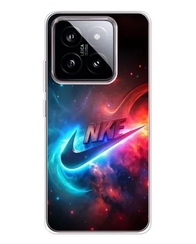 Чехол для Xiaomi 15 с картинкой «Огненный логотип Nike»