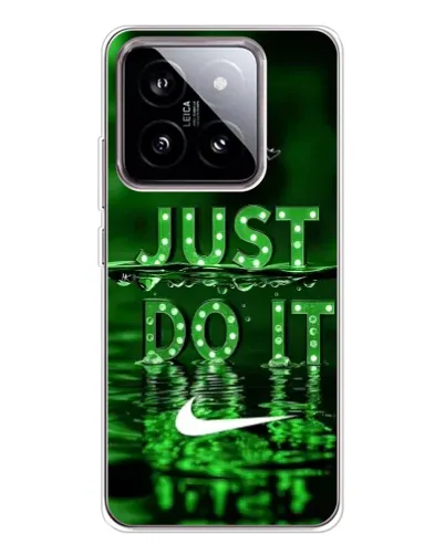 Чехол для Xiaomi 15 с картинкой «Зеленый неоновый Nike»