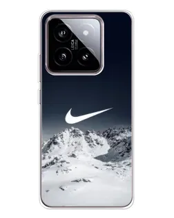 Чехол для Xiaomi 15 с картинкой «Nike — зимние горы»