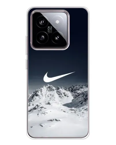 Чехол для Xiaomi 15 с картинкой «Nike — зимние горы»