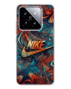 Чехол для Xiaomi 15 с картинкой «Nike в абстракции»