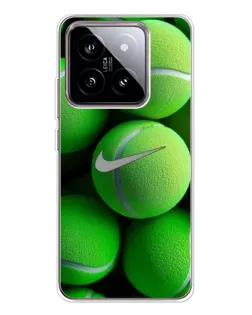 Чехол для Xiaomi 15 с картинкой «Теннисные мячи Найк»