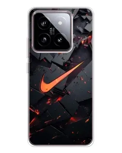 Чехол для Xiaomi 15 с картинкой «Nike — эффект разломов»