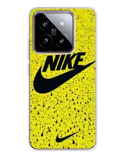 Чехол для Xiaomi 15 с картинкой «Желтый текстурный Nike»