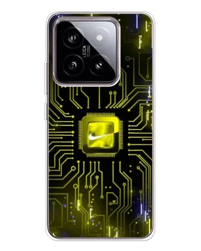 Чехол для Xiaomi 15 с картинкой «Nike — золотая искра»