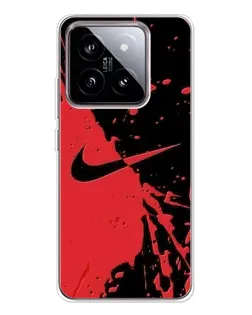 Чохол для Xiaomi 15 з картинкою «Червоні бризки Nike»