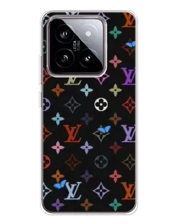 Чехол для Xiaomi 15 с картинкой «Цветная монограмма LV»